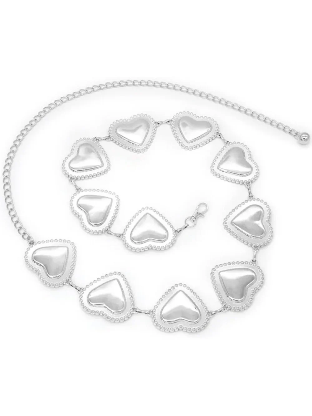 Stylish Metal Waist Chain Belt - Gold & Silver Chunky Accessory for Dresses